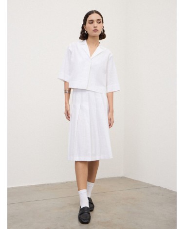 Chemise courte OTTOD'AME style bowling coton texturé Ottod'Ame - 2