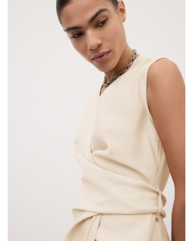 Robe portefeuille OTTOD'AME sans manches col V Ottod'Ame - 4