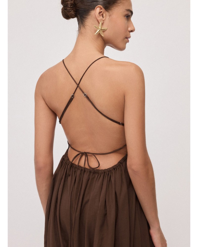 Robe longue OTTOD'AME coton maxi dos croisé Ottod'Ame - 4