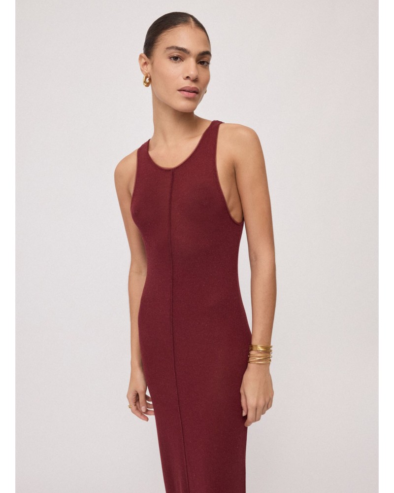 Robe longue Ottod’Ame en viscose et lin femme Ottod'Ame - 1