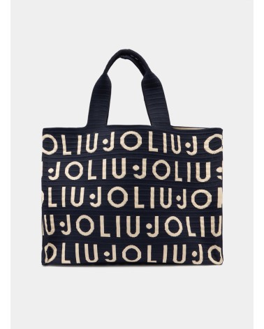 Cabas moyen LIU JO en maille logo jacquard LIU JO - 1