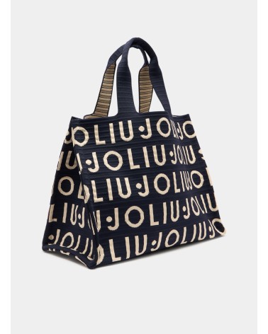Cabas moyen LIU JO en maille logo jacquard LIU JO - 3