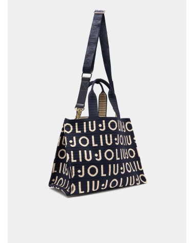 Cabas moyen LIU JO en maille logo jacquard LIU JO - 4