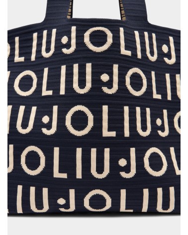 Cabas moyen LIU JO en maille logo jacquard LIU JO - 5