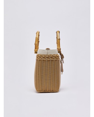 Sac LIU JO en raphia avec poignées bambou LIU JO - 5