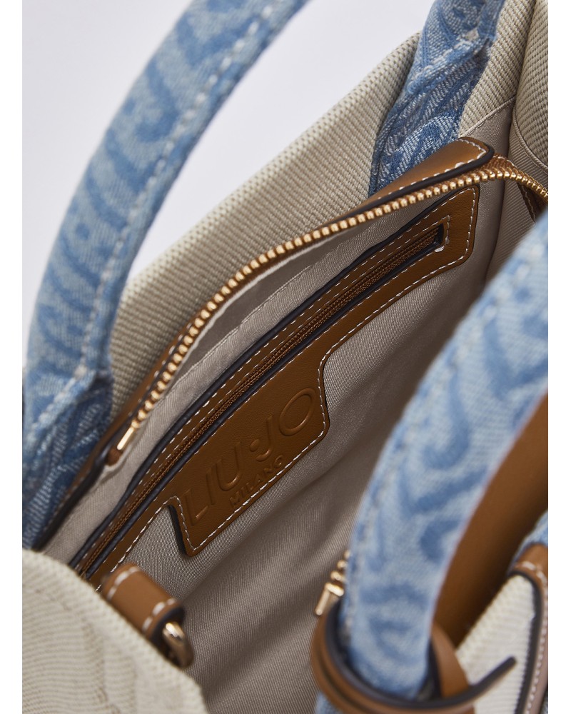 Sac jacquard LIU JO petit format avec logo LIU JO - 7