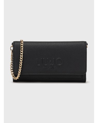 Pochette LIU JO imprimé Saffiano avec bandoulière chaine LIU JO - 2