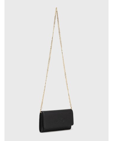 Pochette LIU JO imprimé Saffiano avec bandoulière chaine LIU JO - 3