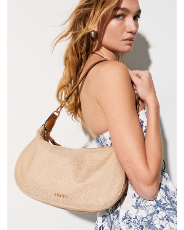 Sac porté épaule moyen LIU JO jacquard logo LIU JO - 2