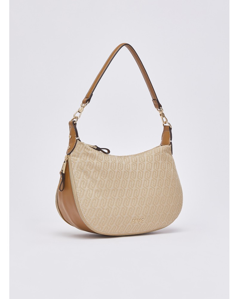 Sac porté épaule moyen LIU JO jacquard logo LIU JO - 3