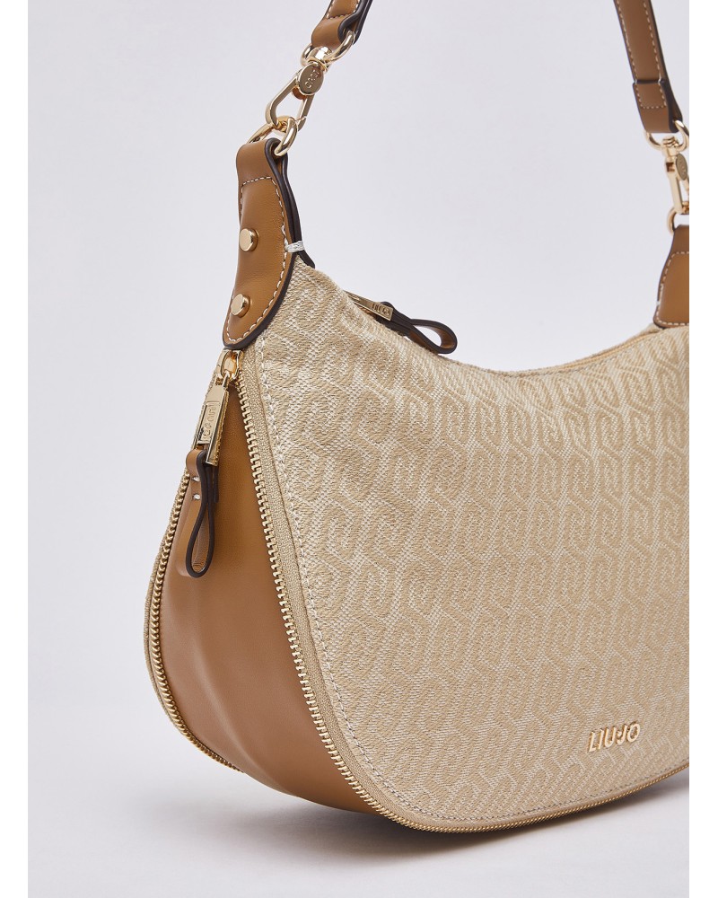 Sac porté épaule moyen LIU JO jacquard logo LIU JO - 5