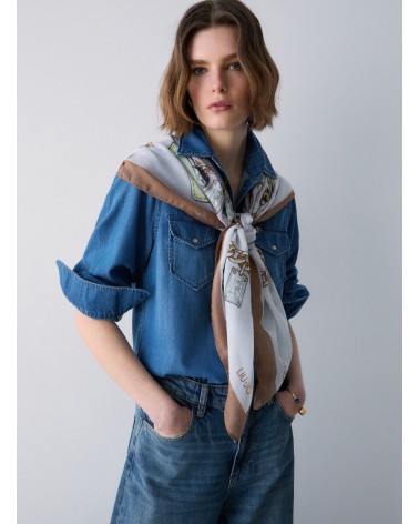 Grand foulard imprimé LIU JO 120x120 Better LIU JO - 2
