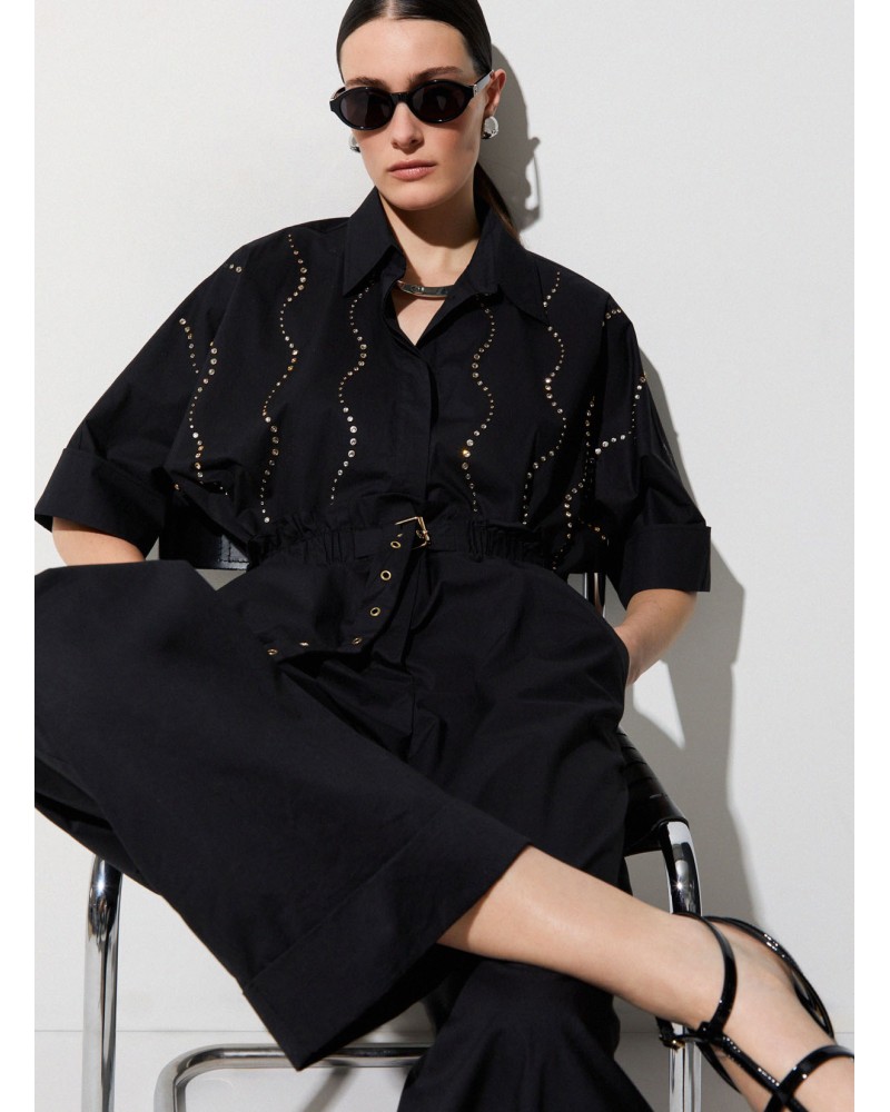 Chemise LIU JO popeline applications bijoux LIU JO - 11