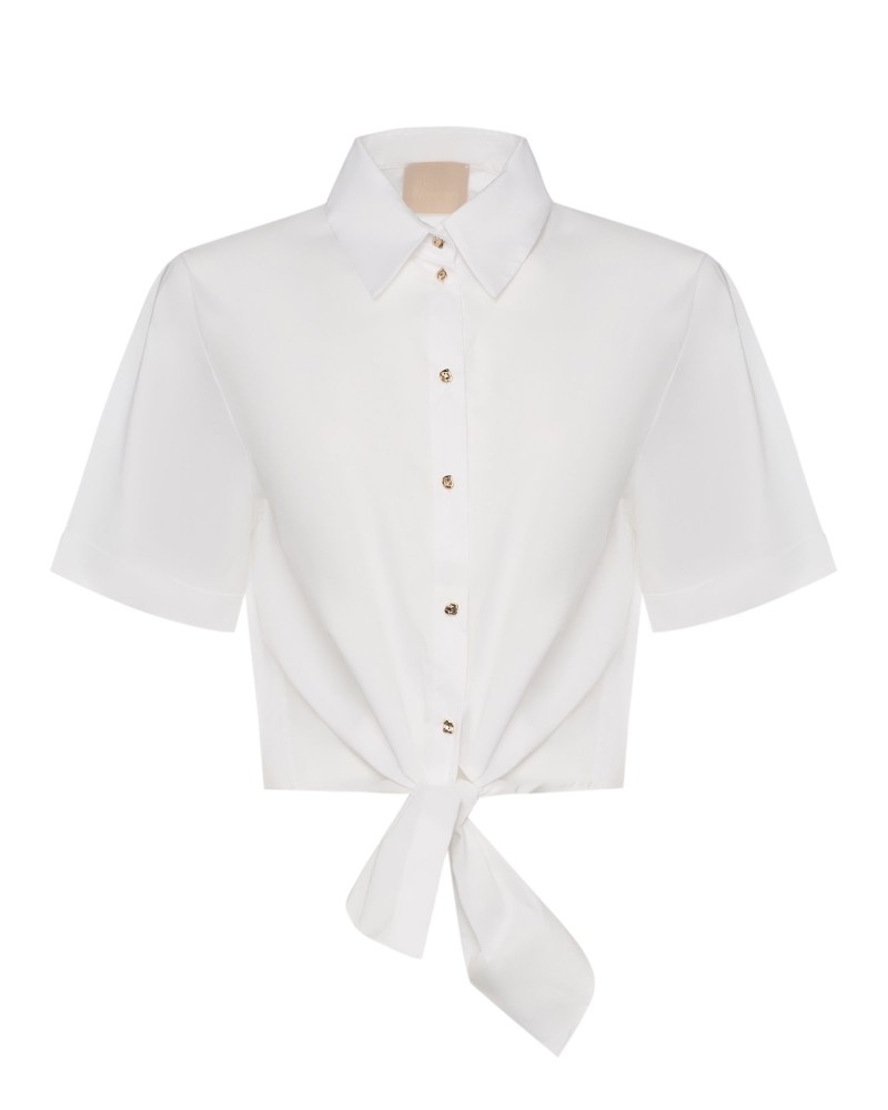Chemise cropped LIU JO avec nœud LIU JO - 3