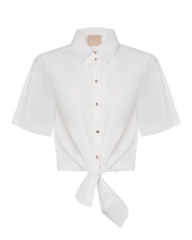 Chemise cropped LIU JO avec nœud LIU JO - 3