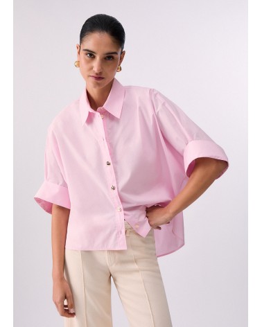 Chemise oversize popeline LIU JO coton avec boutons dorés LIU JO - 6