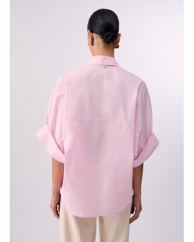 Chemise oversize popeline LIU JO coton avec boutons dorés LIU JO - 7