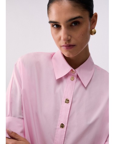 Chemise oversize popeline LIU JO coton avec boutons dorés LIU JO - 10