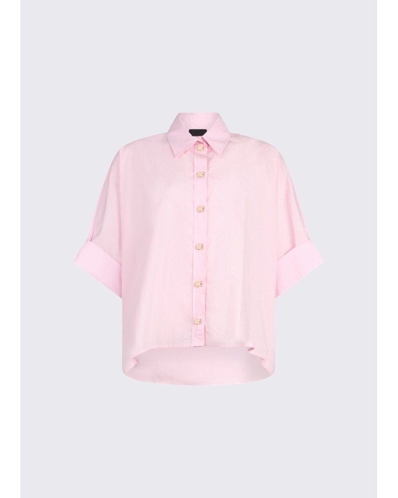 Chemise oversize popeline LIU JO coton avec boutons dorés LIU JO - 12