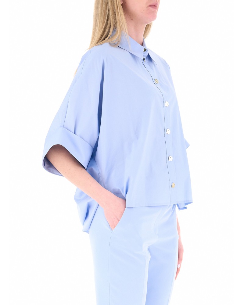 Chemise oversize popeline LIU JO coton avec boutons dorés LIU JO - 15