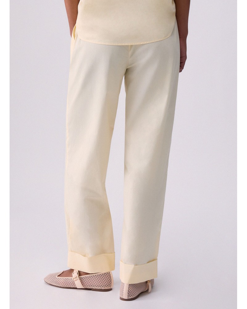 Pantalon taille haute LIU JO coton structuré LIU JO - 2