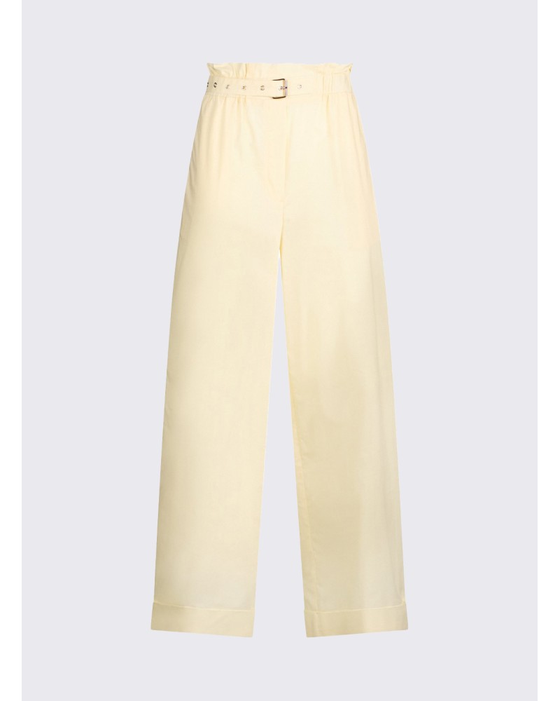 Pantalon taille haute LIU JO coton structuré LIU JO - 7