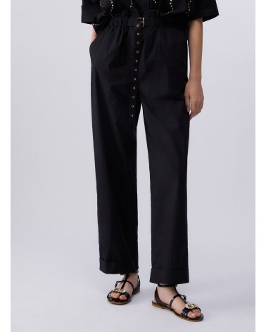 Pantalon taille haute LIU JO coton structuré LIU JO - 8