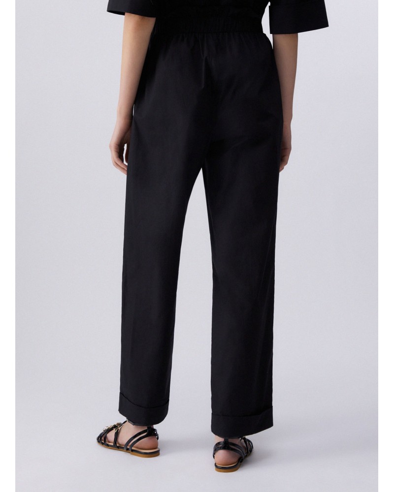 Pantalon taille haute LIU JO coton structuré LIU JO - 9
