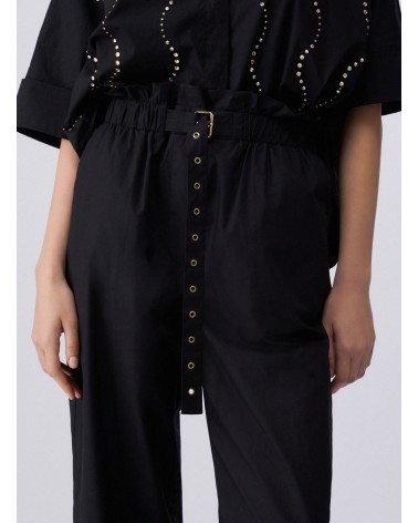 Pantalon taille haute LIU JO coton structuré LIU JO - 14