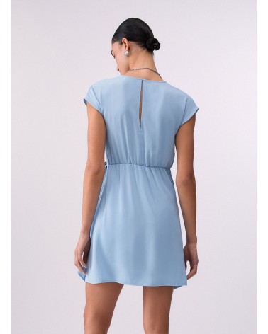 Robe courte LIU JO croisée et drapée détail bijou LIU JO - 2