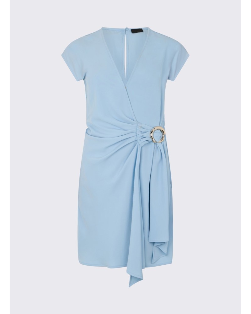 Robe courte LIU JO croisée et drapée détail bijou LIU JO - 7