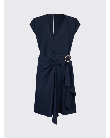 Robe courte LIU JO croisée et drapée détail bijou LIU JO - 14