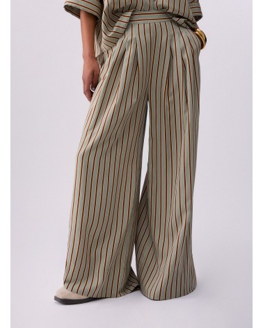 Pantalon large à rayures LIU JO en rayonne LIU JO - 2