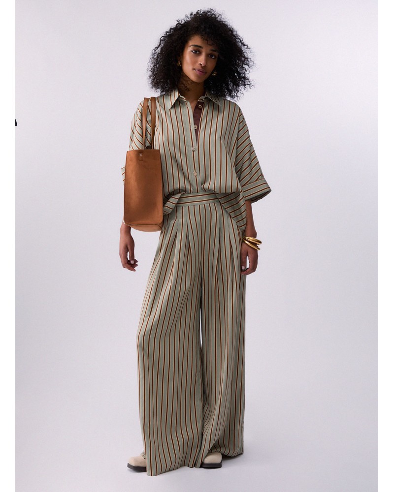 Pantalon large à rayures LIU JO en rayonne LIU JO - 6