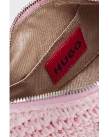 Sac à main hobo tressé HUGO avec charms logo HUGO - 17