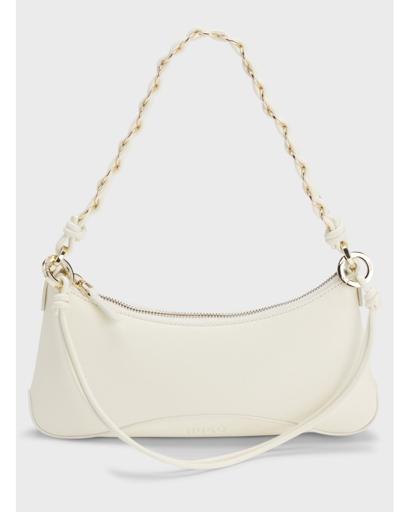 Sac épaule HUGO blanc Ilary avec maillons dorés HUGO - 1