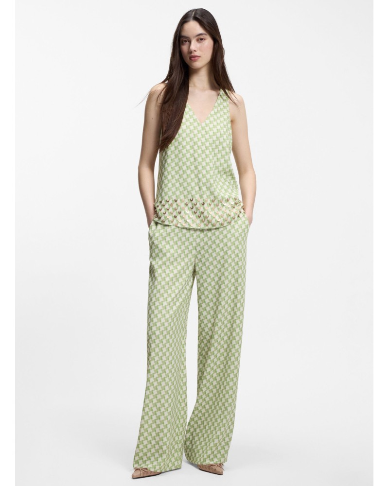 Pantalon imprimé géométrique HUGO coupe décontractée HUGO - 2