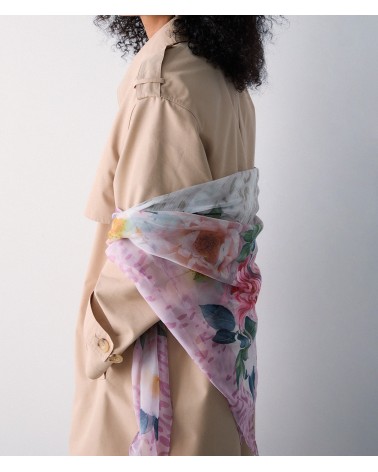 Grand foulard pivoines LIU JO imprimé floral élégant LIU JO - 1