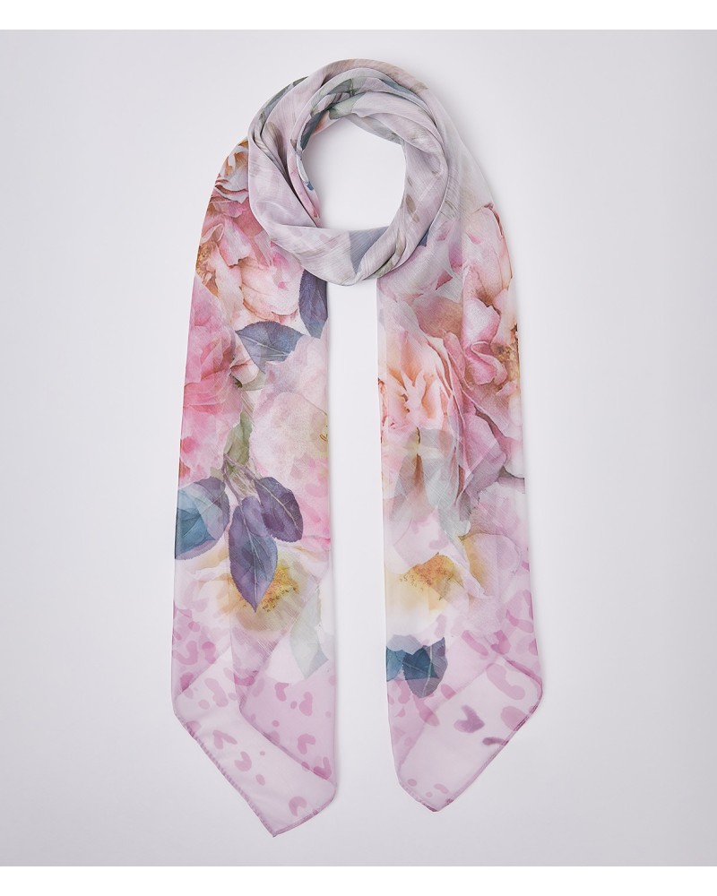 Grand foulard pivoines LIU JO imprimé floral élégant LIU JO - 2