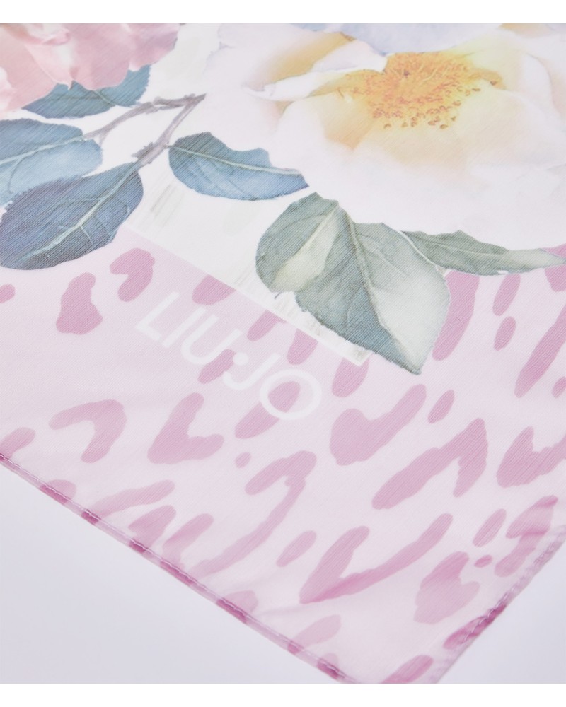Grand foulard pivoines LIU JO imprimé floral élégant LIU JO - 4