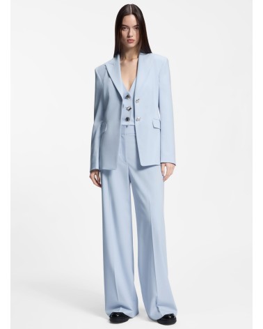 Pantalon large à taille haute stretch HUGO avec plis HUGO - 1