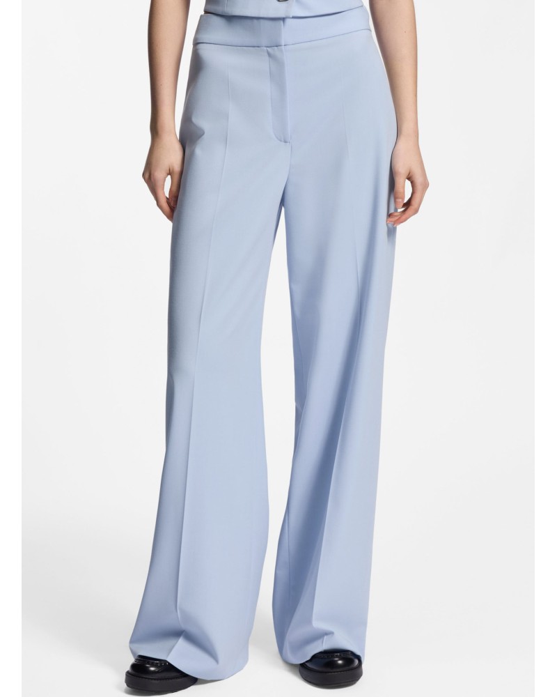 Pantalon large à taille haute stretch HUGO avec plis HUGO - 2