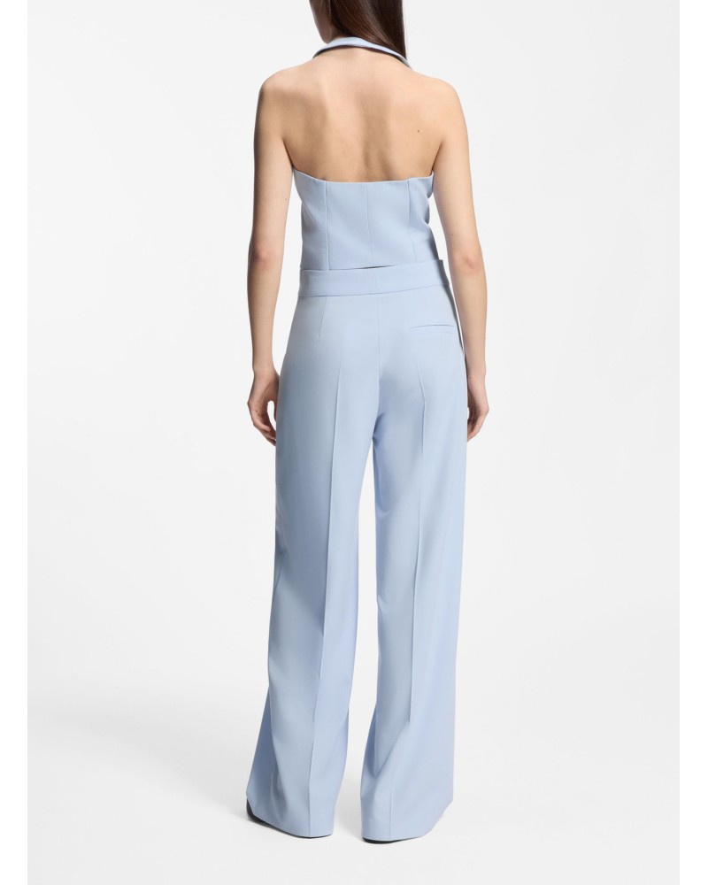 Pantalon large à taille haute stretch HUGO avec plis HUGO - 3