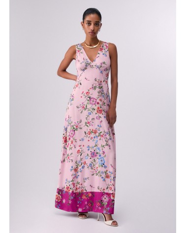 Robe longue LIU JO avec un imprimé floral rose LIU JO - 1