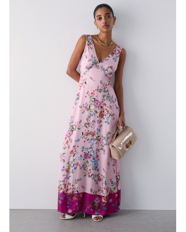 Robe longue LIU JO avec un imprimé floral rose LIU JO - 3