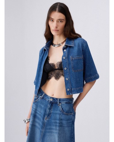 Chemise en denim carrée LIU JO manches courtes LIU JO - 2