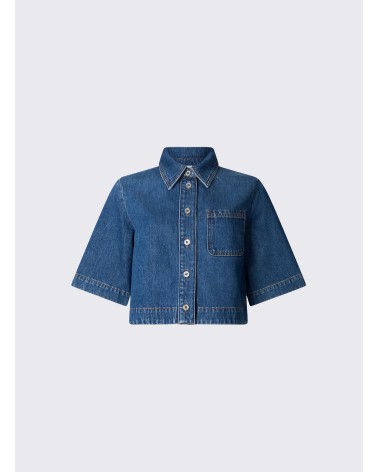 Chemise en denim carrée LIU JO manches courtes LIU JO - 7