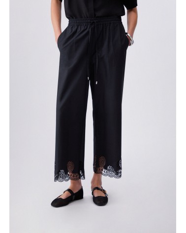 Pantalon raccourci broderies ajourées LIU JO LIU JO - 1