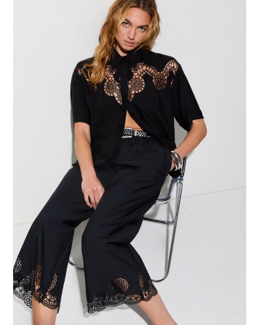 Pantalon raccourci broderies ajourées LIU JO LIU JO - 3