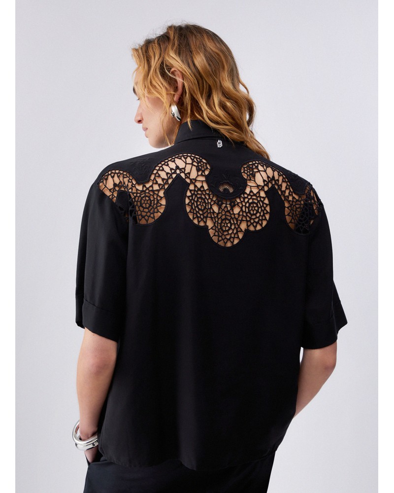 Chemise noire broderie ajourée LIU JO LIU JO - 2